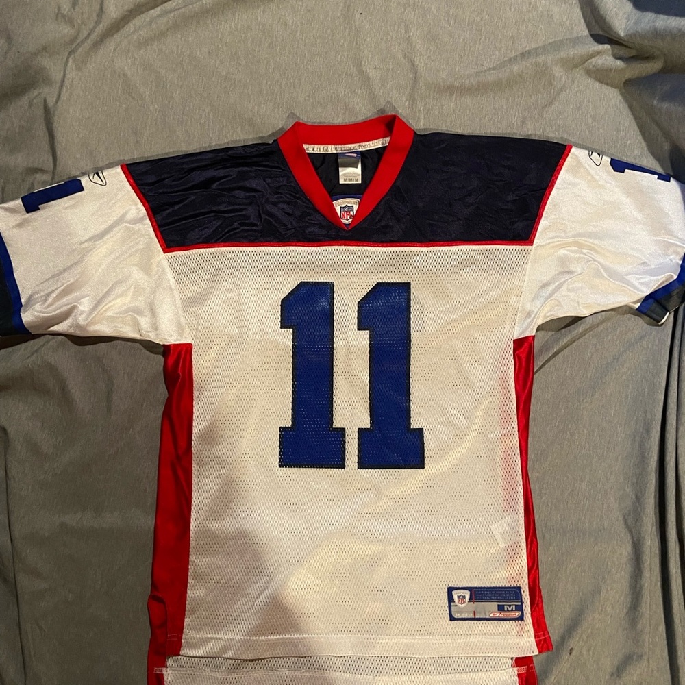 Men’s Drew Bledsoe Buffalo Bills Jersey Size Medium Reebok White